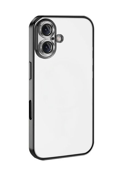 Ilkeshop Newface Apple iPhone Uyumlu 17 Razer Lensli Silikon - Siyah Sıyah