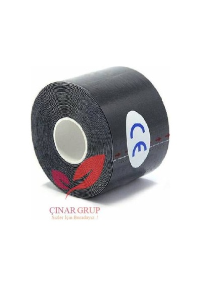 Vzn Kinesio Sport Tape Sporcu  Bandı Siyah Renk 5Cm X 5M