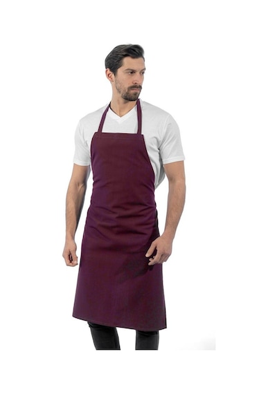 Şensel, Ön Önlük, Bordo, Boyundan Askılı -93E1015- Şef-Restoran