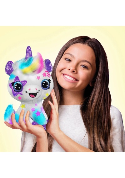 Airbrush Plush Boyanıp Yıkanabilen Peluş Unicorn Beyaz
