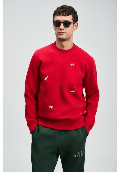 Lufian Noel Erkek Sweatshirt Kırmızı Kırmızı 112030188100700 Kırmızı