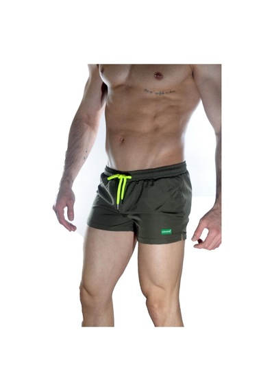 Cojans Erkek Yeşil Mini Mayo Short Çok Renkli