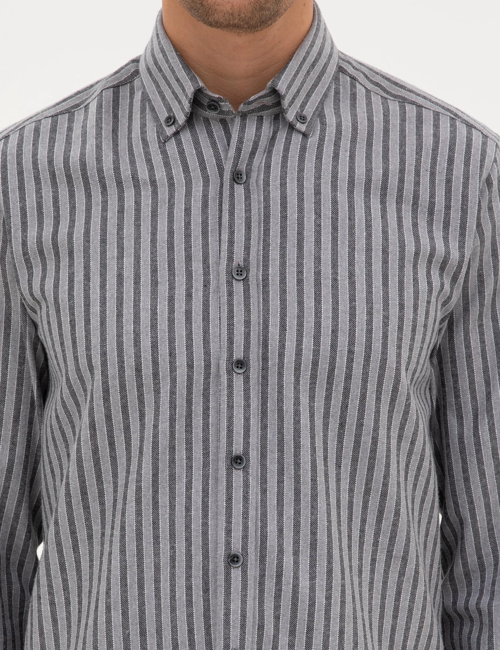 Pierre Cardin Erkek Gri Gömlek Desenli 50316710-vr024 Gri