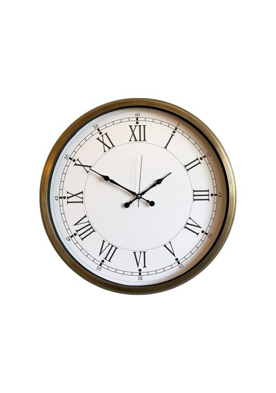 52 Cm Eskitme Metal Retro Duvar Saati Diğer 54669150