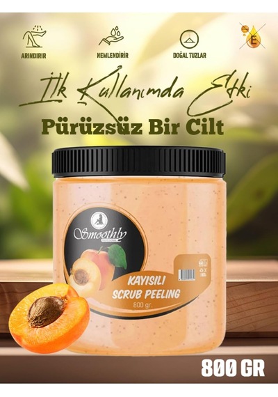 Kayısı Aromalı 800 G. Epilasyon Sonrası Vücut Peelingi Batık & Çilek Bacak Onarıcı