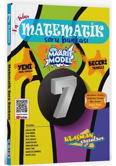7. Sınıf Matematik Soru Bankası Klasman Yayınları