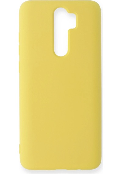 Cosmotex 8683140041229 Newface Xiaomi Redmi Note 8 Pro Kılıf Nano İçi Kadife Silikon - Sarı