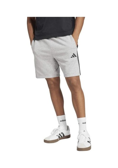 Adidas Essential 3-stripes French Terry Erkek Gri Şort