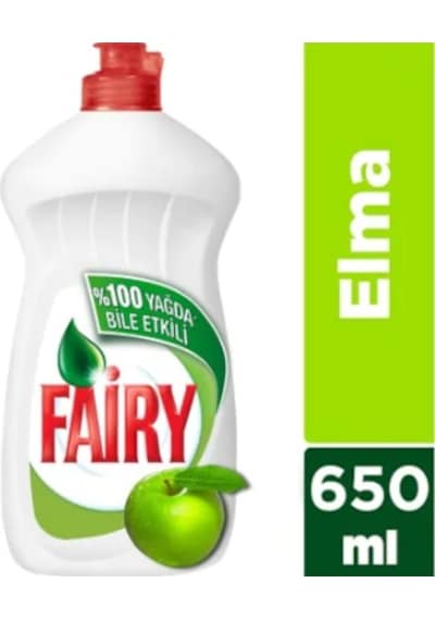 Fairy Elma Kokulu Sıvı Bulaşık Deterjanı 6 x 650 ML