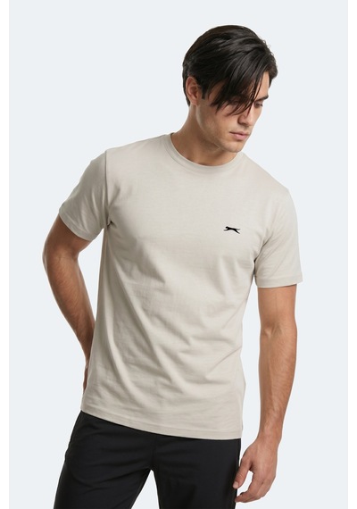 Slazenger Rosalva T Erkek Pamuklu Açık Gri Tişört
