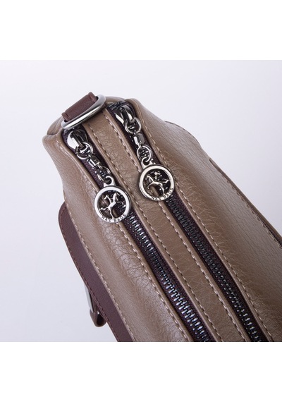 Nas Bag Çok Gözlü Yumuşak Ve Hafif Yapılı Çift Askılı Omuz Ve Çapraz Çanta 30x24 Cm Vizon Kahve Victoria Diğer