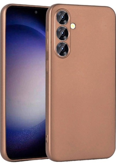 Galaxy S23 Fe Kılıf Zore Premier Silikon Kapak Rose Gold
