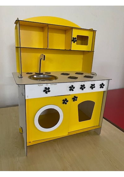 3 Mm Ahşap Oyuncak Mutfak