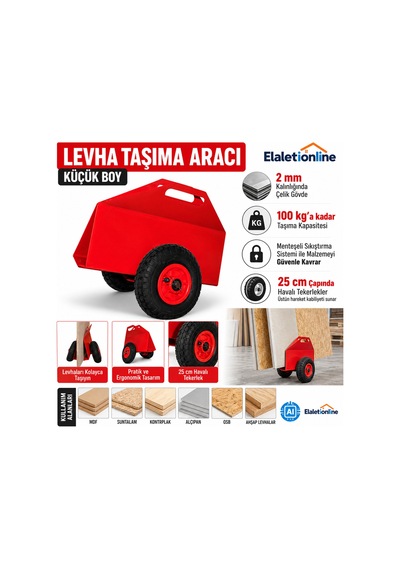 Levha Taşıma Aracı Kırmızı - 937179462