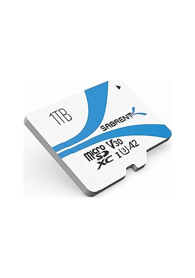 Sabrent Micro Sd Kart 1tb V30, Sd Kart Uhs-ı A2, Hafıza Kartı Microsdxc, Class 10, U3, Full Hd Ve 8k Uhd Kart, 100 Mb/s'ye Kadar Sd-mq30-1tb