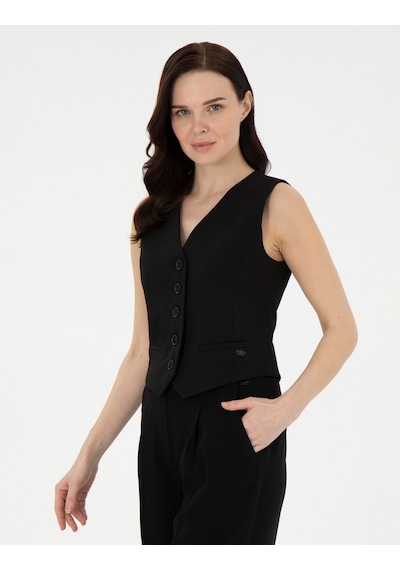 Pierre Cardin Kadın Siyah Yelek Dokuma 50296510-vr046 Siyah