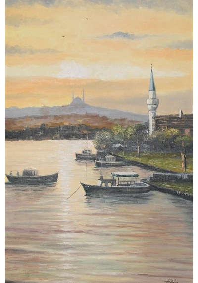 Altın Saatler: Boğaz'da Sessiz Liman 50 x 70 CM