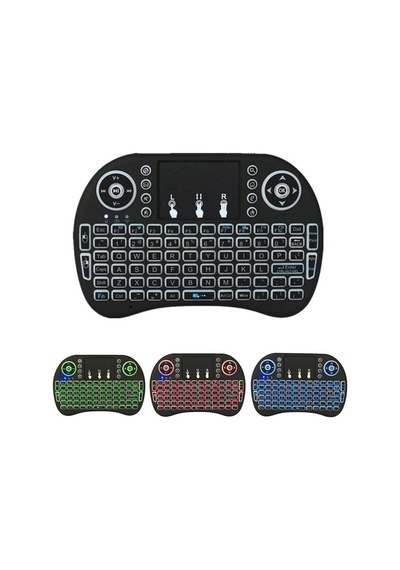Kablosuz Şarjlı Mini Türkçe Q Klavye Smart Tv Ps3 Dokunmatik Mouse