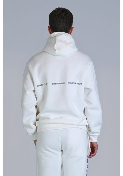 Lufian Erkek Brave Sweatshirt 112030152 Kırık Beyaz Kırık Beyaz