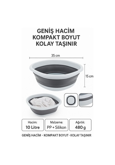 10 Lt Badya Katlanabilir Akordiyon No: 3