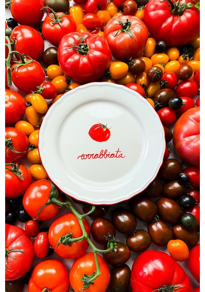 Rakle x Bengi Kurtcebe Pomodoro Stoneware 4'lü Meze Tabağı Seti 21 cm