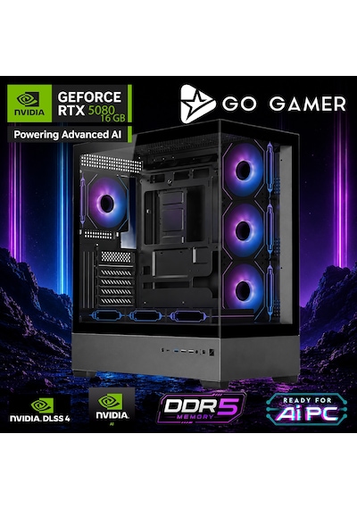 Go Gamer E856DF ULTRA 9 285K 128 GB 2 TB SSD RTX5080 16 GB Free Dos Oem Paket Masaüstü Oyuncu Bilgisayarı