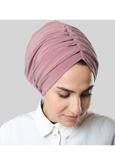 Hürrem Bone Violet Drapeli Salaş Tesettür Bone Sandy Büzgülü 2315 21 Violet