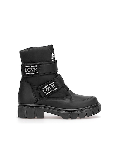 M.p 252-3561ft Filet Kız Çocuk Düz Bot Siyah Siyah