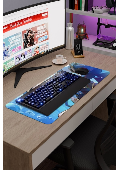 Freminet Genshin Impact Anime Gacha V4 - 70x30 Xl Gaming Mouse Pad Fare Altlığı