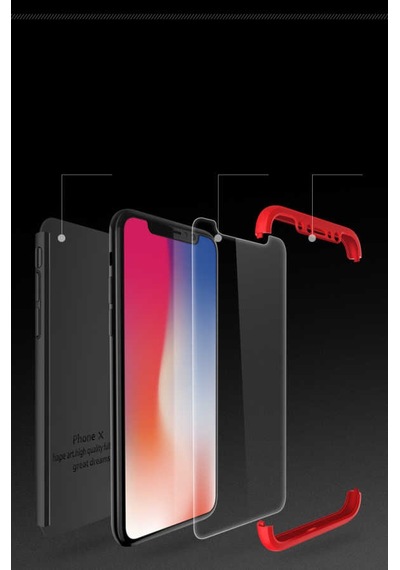 Apple Uyumlu iPhone X Kılıf Zore Ays Kapak Siyah