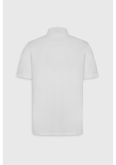 Ac&Co / Altınyıldız Classics Erkek Slim Fit Dar Kesim Polo Yaka Pamuklu Tişört - Beyaz