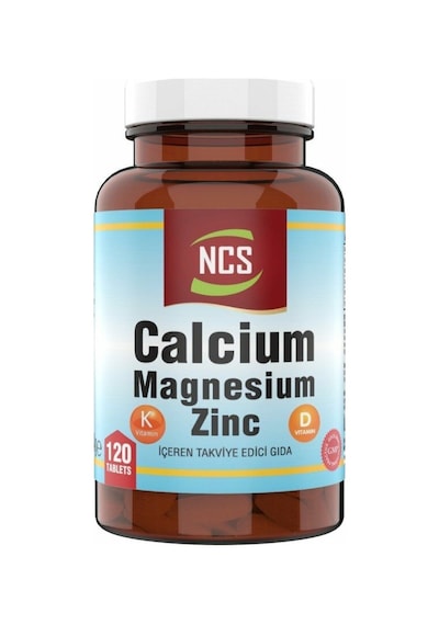 Ncs Kalsiyum Magnezyum Çinko Vitamin D K 120 Tablet 3 Kutu