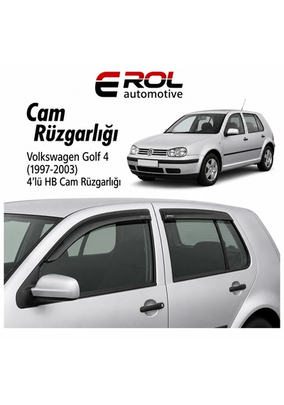 Volkswagen Golf 4 1997-2003 4'lü Hb Mugen Cam Rüzgarlığı