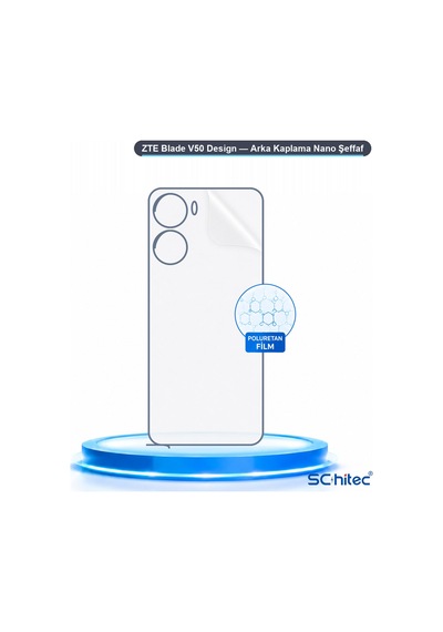 Zte Blade V50 Design Uyumlu Arka Yüzey Hidrojel Koruyucu Film 48681176