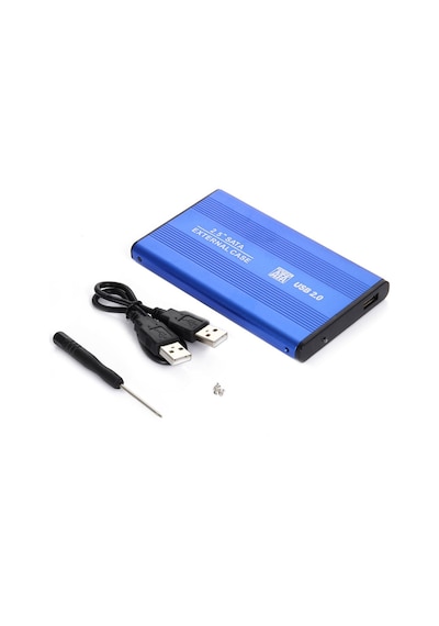 2.5 İnç Sata Harddisk Kutusu - Sata Hdd Kutu - Mavi Renk