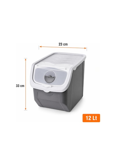 Orret Home 12 Litre Patates Soğan Saklama Kabı Hava Alabilir Kapa Asorti