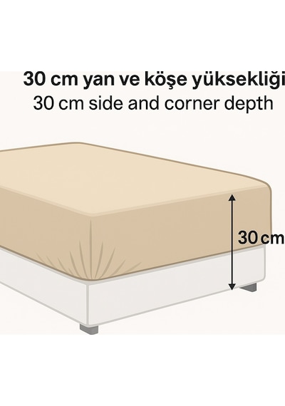 Lionas Çift Kişilik Desenli Lastikli Çarşaf Seti 140x200 Cm + 2 Adet Yastık Kılıfı 50x70 Gülkurusu