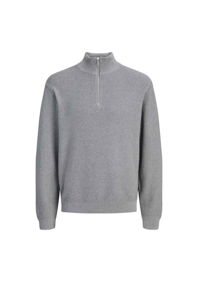 Jack & Jones Jprblaconnor Knıt Half Zıp Kahverengi