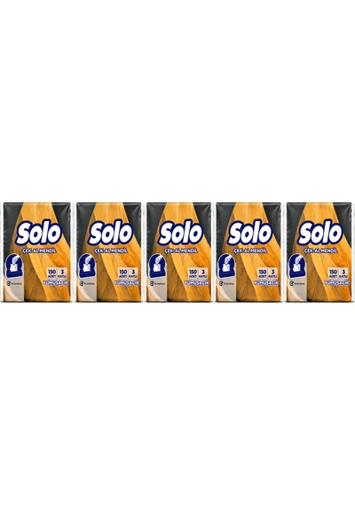 Solo Çek-al Mendil 5 Adet 150'li 3 Katlı Yumuşak Mendil