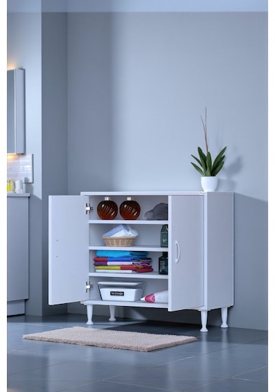 Eliusta Nirat 85 Cm 4 Bölmeli Beyaz Banyo Mutfak Dolabı 3 Raflı Kapaklı Çok Amaçlı Dolap 85x75x32,5 Cm Beyaz Eliusta Nirat 85 Cm 4 Bölmeli Beyaz Banyo Mutfak Dolabı 3 Raflı Kapaklı Çok Amaçlı Dolap 85x75x32,5 Cm Beyaz