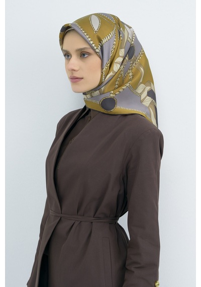 Armine Saf İpek Sura Eşarp-2026 İlkbahar-yaz- 953100d-33 Füme