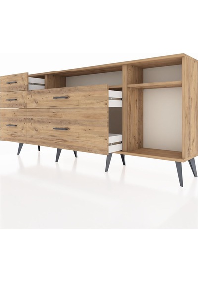 Arges Konsol 2 Raflı 5 Çekmeceli 176x30x83 Çam-çam/çam Çam/çam Arges Konsol 2 Raflı 5 Çekmeceli 176x30x83 Çam-çam/çam Çam/çam