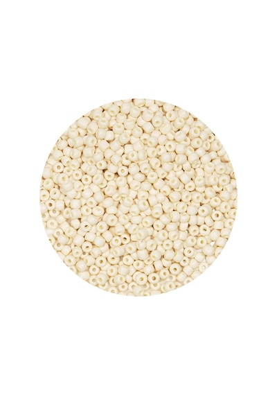Beyaz Renk 4 Mm Yaklaşık 660 Adet / 60 Gram Cam Boncuk Oya Yazma Bileklik Ve Kolye