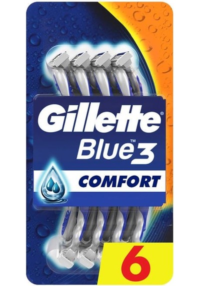 Gillette Blue3 Comfort Kullan At Tıraş Bıçağı 6'lı