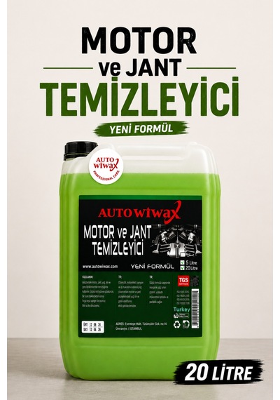Motor Ve Jant Temizleyici 20 L Konsantre Yağ Ve Kir Sökücü Motor Temizleyici