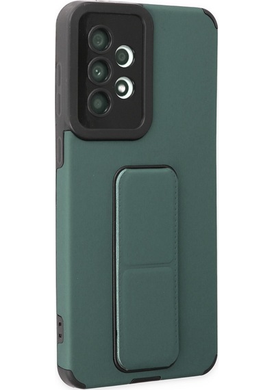 Newface - 565 - Samsung Galaxy A33 5g Kılıf Mega Standlı Silikon - Edntrend - - Yeşil