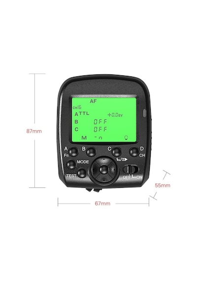 Pdx Plus,g1 Trigger Lcd Ekranlı Ttl Kablosuz Tetikleyici 16 Kanal Sony