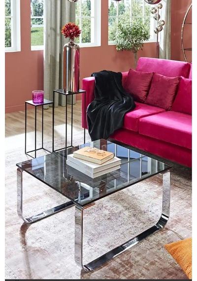 3'lü Set Metal Ayaklı Dekoratif Saksılık Standı Mat Siyah