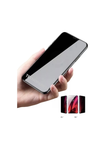 Realme C30s Hayalet Ekran Koruyucu Privacy Gizlilik Filitreli Tam Kaplayan Cam