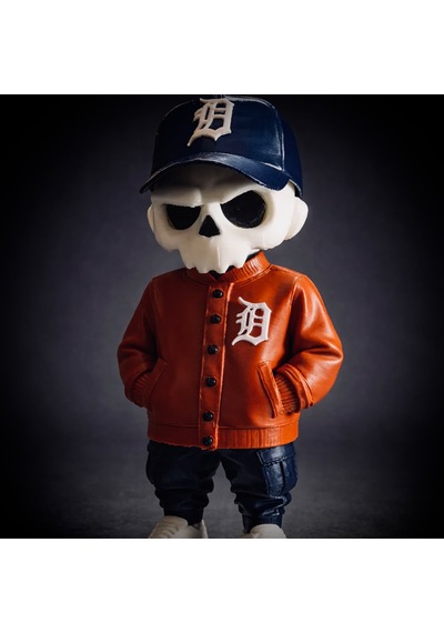 Kuru Kafa Old School Detroit Tigers Kombin Turuncu Özel Seri Koleksiyon Ürünü Oyuncak Figür
